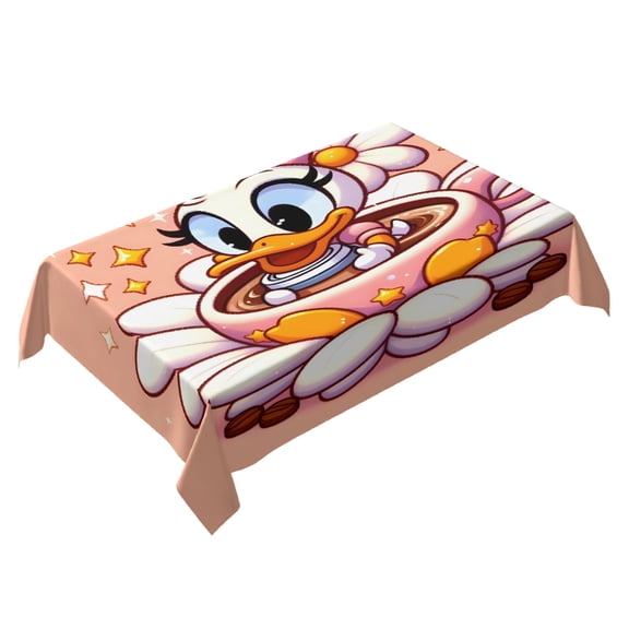 Minnie Bowtique Themed Square Tablecloth 54 * 72 Inches Durable Stylish