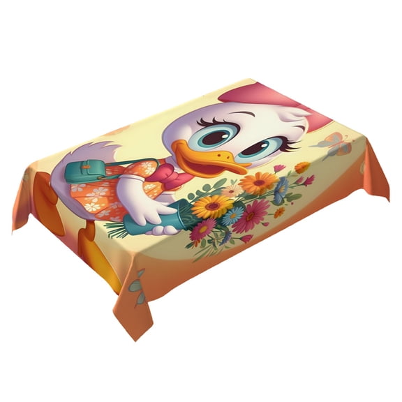Minnie Bowtique Themed Square Tablecloth 54 * 72 Inches Durable Stylish