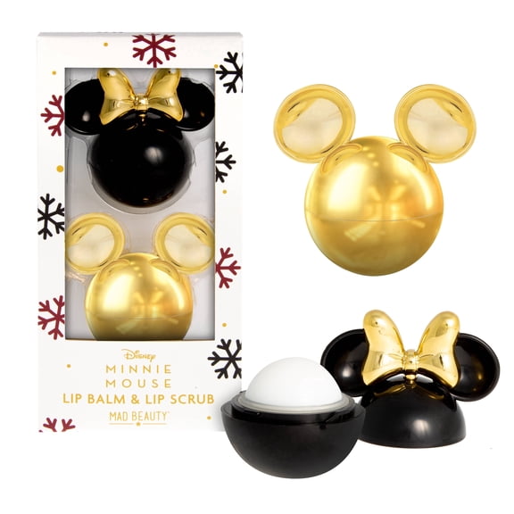 Mad Beauty Minnie Mouse Lip Care Set, Cranberry Balm & Vanilla Scrub