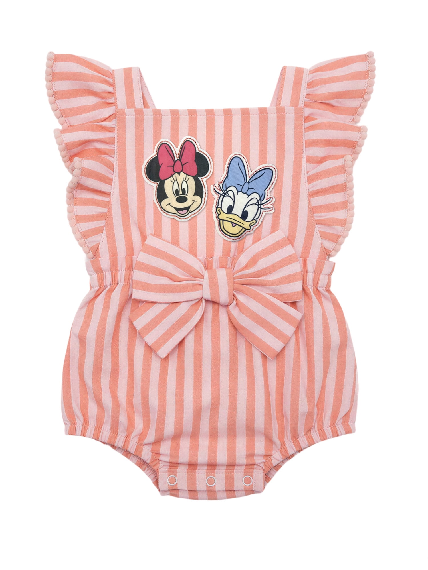Minnie & Daisy Baby Girl Romper, Sizes 0/3 Months-24 Months