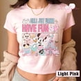 thumbnail image 1 of Minnie Daisy Besties Disney Girl Trip croptop Tee Crop Tank, Minnie Mouse Daisy Duck Best Friends Trip, Meet Me On Main Street Disney Castle, 1 of 6