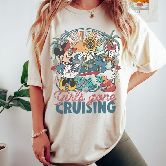 Minnie Daisy Disney Cruise Line 2025 Tshirt, Disney Girls Cruise Vacation Shirt,Sand Color,Size 3XL