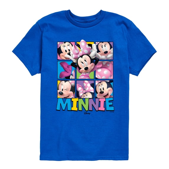 Minnie & Friends - Grid - Youth Boys Short Sleeve Graphic T-Shirt