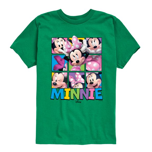 Minnie & Friends - Grid - Youth Boys Short Sleeve Graphic T-Shirt
