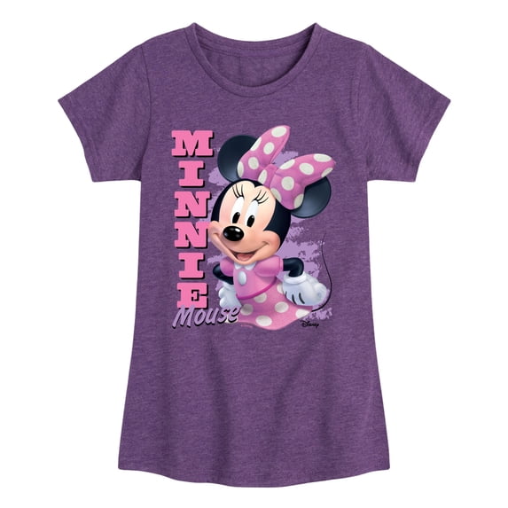 Minnie & Friends - Minnie Mouse - Youth Girls Fitted Short Sleeve T-Shirt