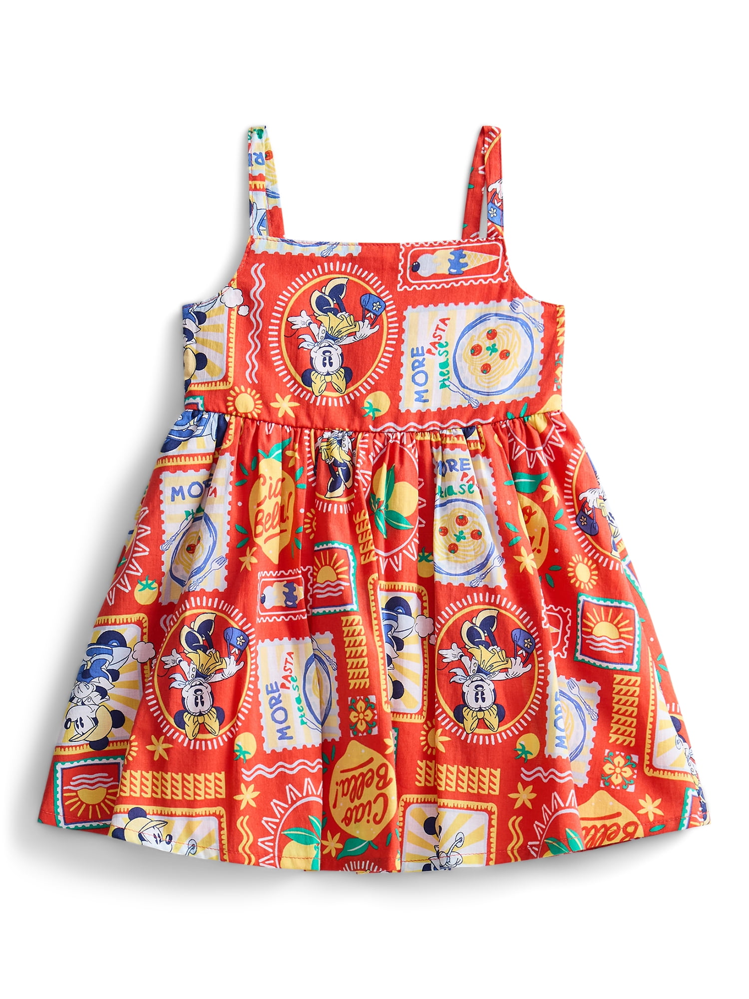 Minnie Mouse Toddler Sleeveless Tulle Romper – Criss Cross Back