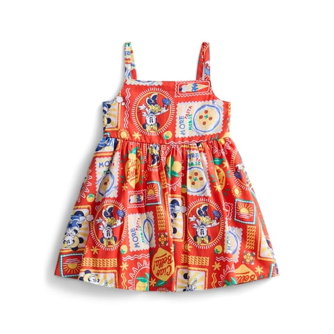 Minnie and Friends Toddler Girls Allover Print Sleeveless Dress, Sizes 12M-5T