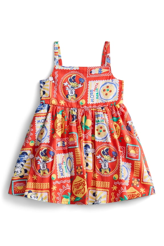 Minnie and Friends Toddler Girls Allover Print Sleeveless Dress, Sizes 12M-5T