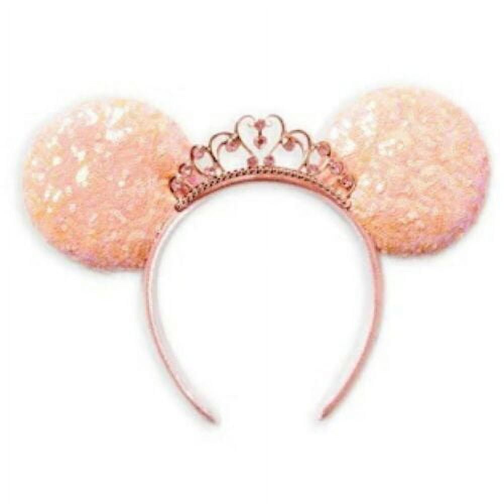 RAZKO Sparkled Minnie Ears headband, Girls Sequin Mickey Ears Headband  Mouse Ears Headband for Cosplay Costume Glitter Party Hot Princess  Decoration