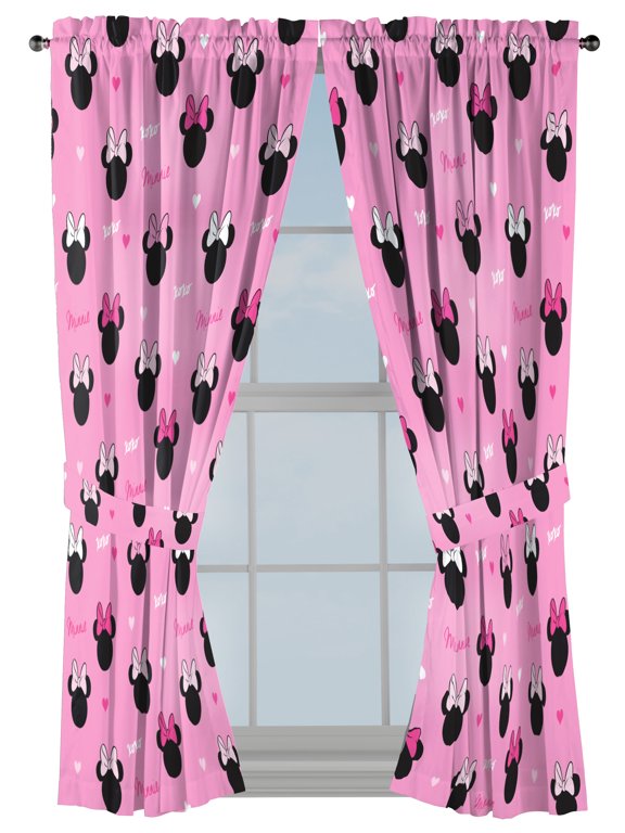 Minnie Hearts 63" Drapes