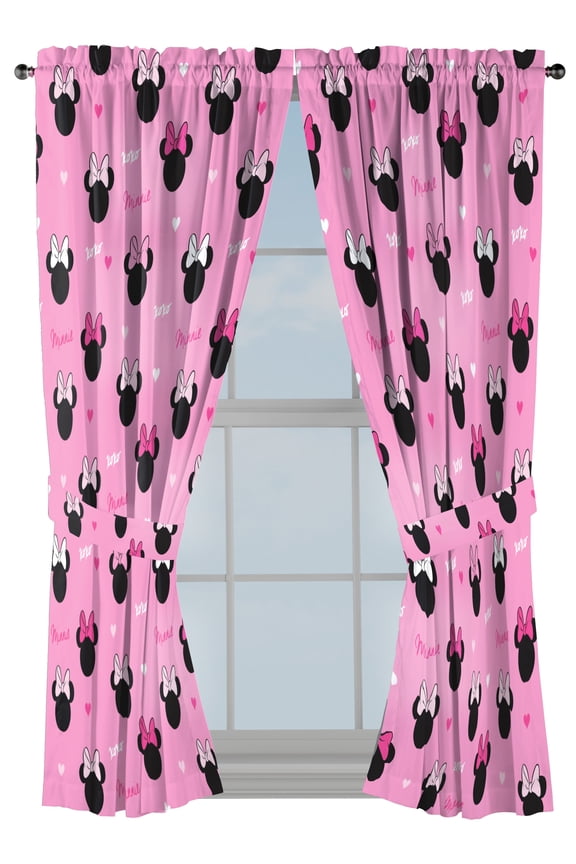 Minnie Hearts 63" Drapes