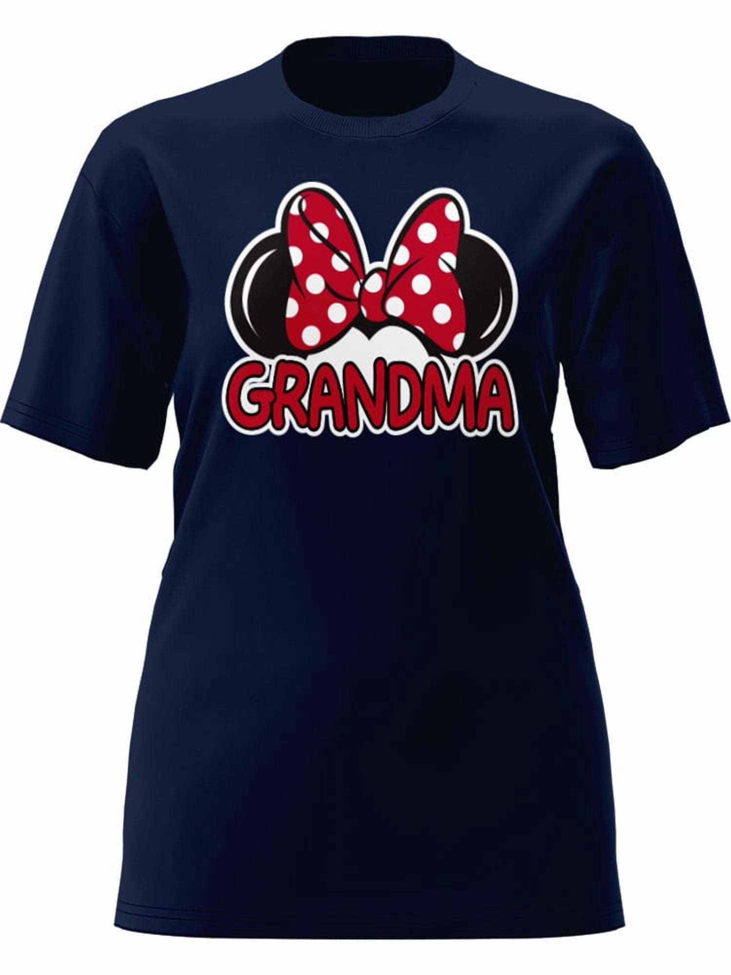 Disney Minnie Mouse Grandma Adult Tee Shirt, XS-3XL (Women's)