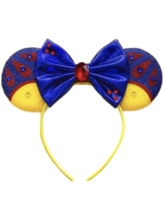 Minnie Mickey Mouse Ears headband Disneyland Disney Snow White Princess HANDMADE