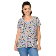 Women's Plus Size Disney Minnie & Mickey Mouse T-Shirt V-Neck (Size 4X)