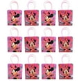 thumbnail image 1 of Minnie Mouse 12 Authentic Licensed Party Favor Reusable Medium Goodie Gift Bags 6", 1 of 1
