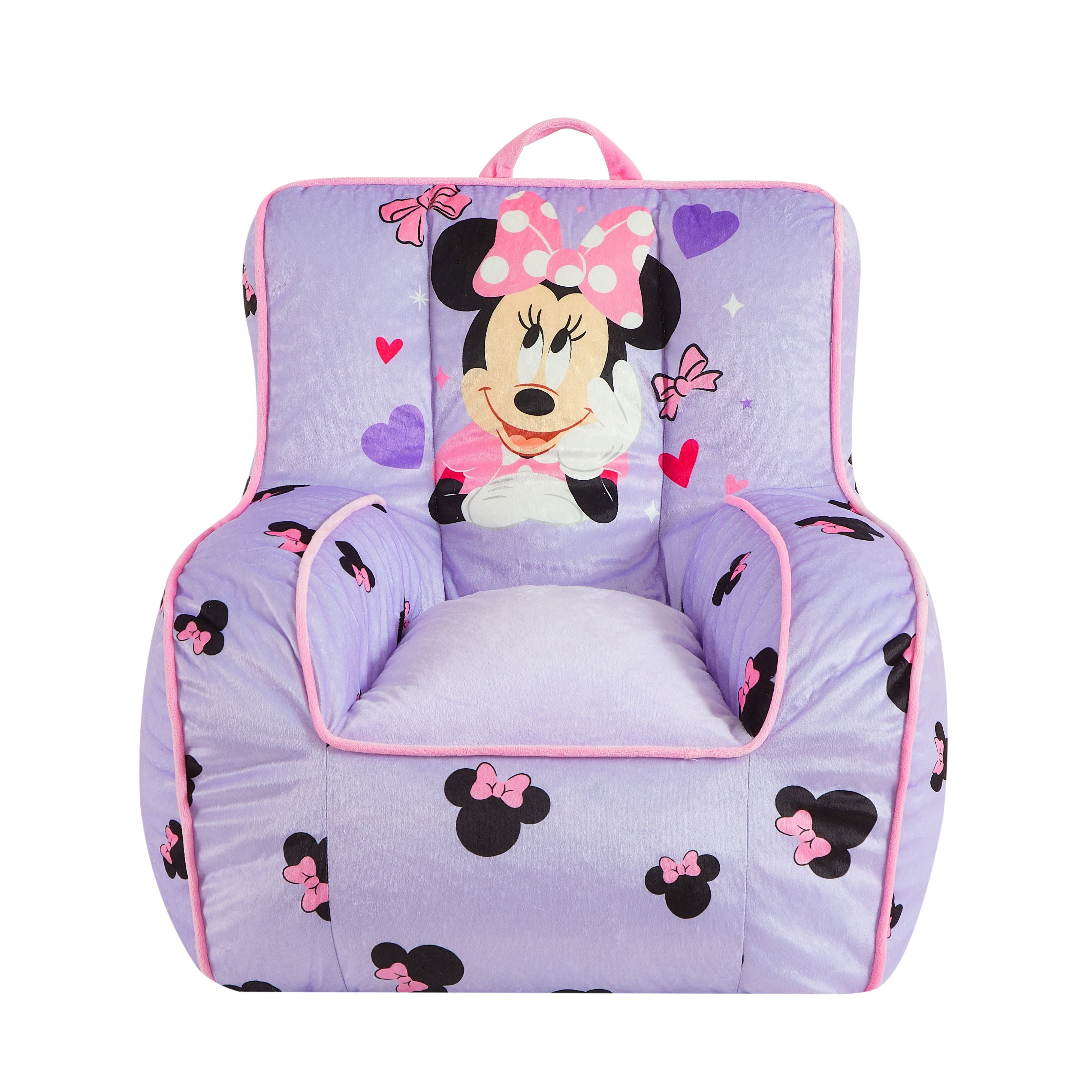 Minnie Mouse 18″ Toddler Square Beanbag Chair, Purple