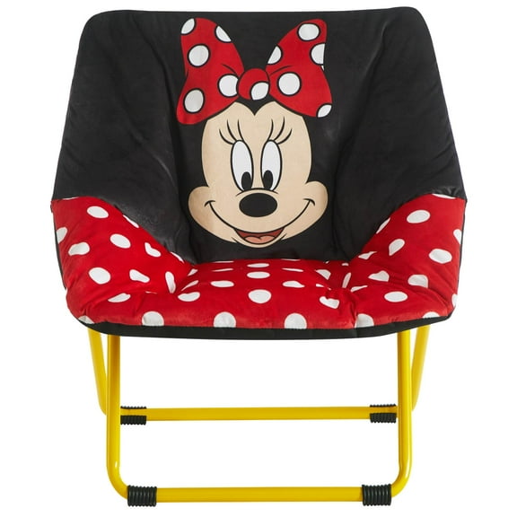 Minnie Mouse, 23" Kids' Square Saucer Chair, Red