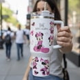 thumbnail image 1 of Minnie Mouse 40oz Insulated Stainless Steel Tumbler Travel Mug, Purple, 1 of 7
