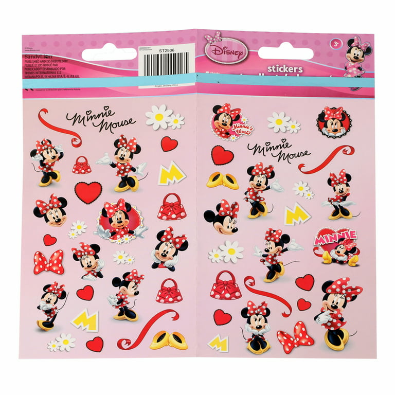 Minnie Mouse 4pc Cute Sticker Sheets Kids Stationery Set