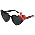 thumbnail image 1 of Minnie Mouse 847184 Disney Minnie Mouse Heart Shaped Polka Dot Print Sunglasses with Bow, 1 of 1