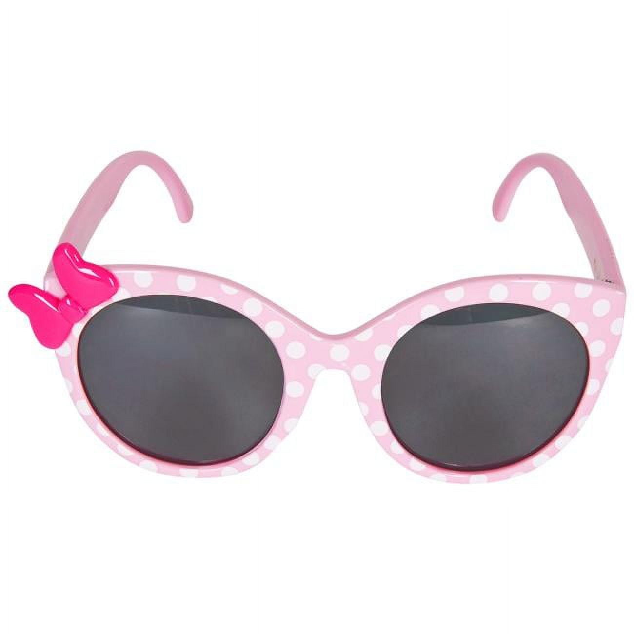Babyhug Disney Jr. Minnie Sunglasses With Bow Applique - Pink