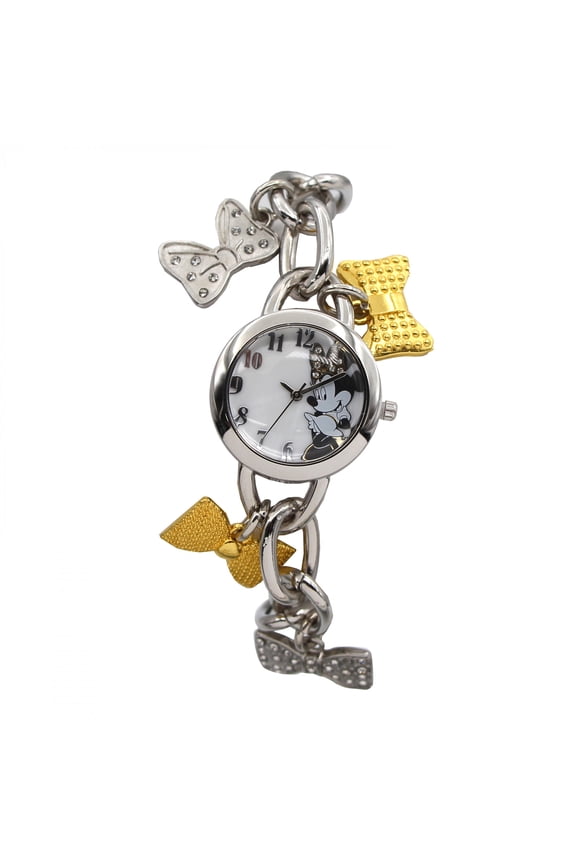 Analog Chain Watch with Iconic Charms