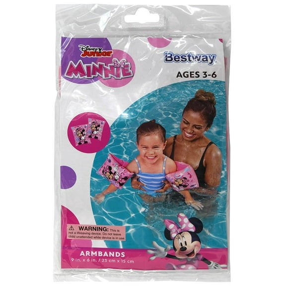 Minnie Mouse Armbands in polybag with insert - 9 x 6"- 2 SET