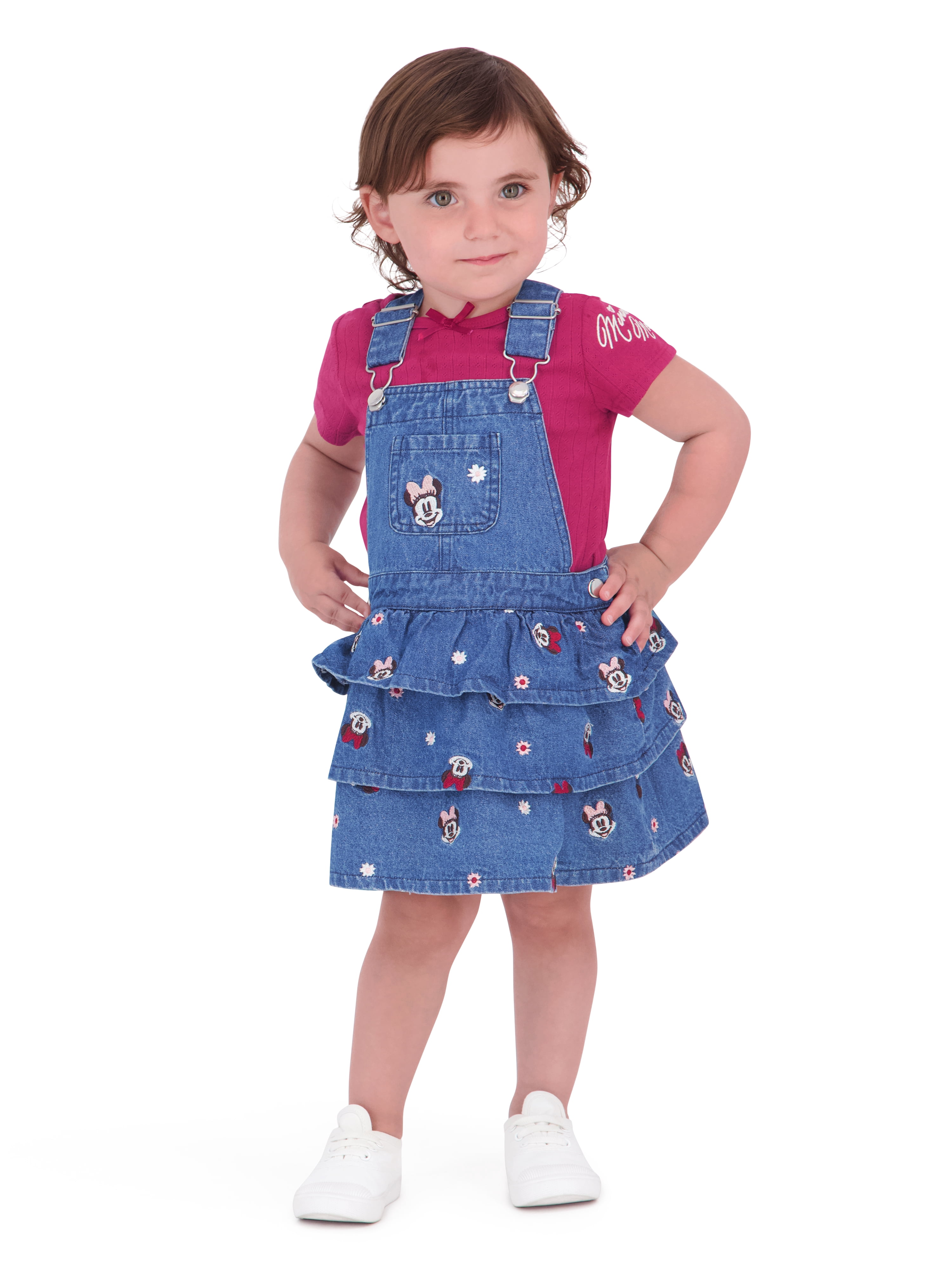 Minnie Mouse Baby Girl 2 Piece Jumper Set, Sizes 0-24 Months