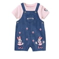 thumbnail image 1 of Minnie Mouse Baby Girl 2 Piece Shortall Set, Sizes 0-24 Months, 1 of 5