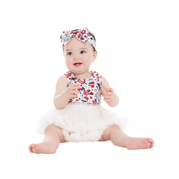 Minnie Mouse Baby Girl All Over Print Tutu with Matching Headband, 2 Piece, Sizes 12 Months-5T