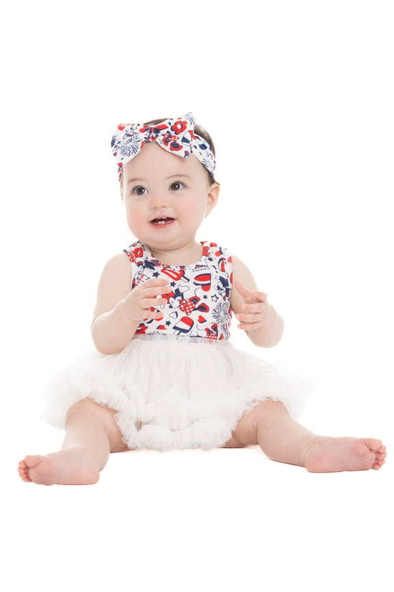 Minnie Mouse Baby Girl All Over Print Tutu with Matching Headband, 2 Piece, Sizes 12 Months-5T