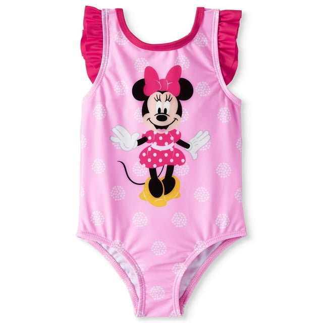 Minnie Mouse Baby Girl Ruffle One-Piece Swimsuit