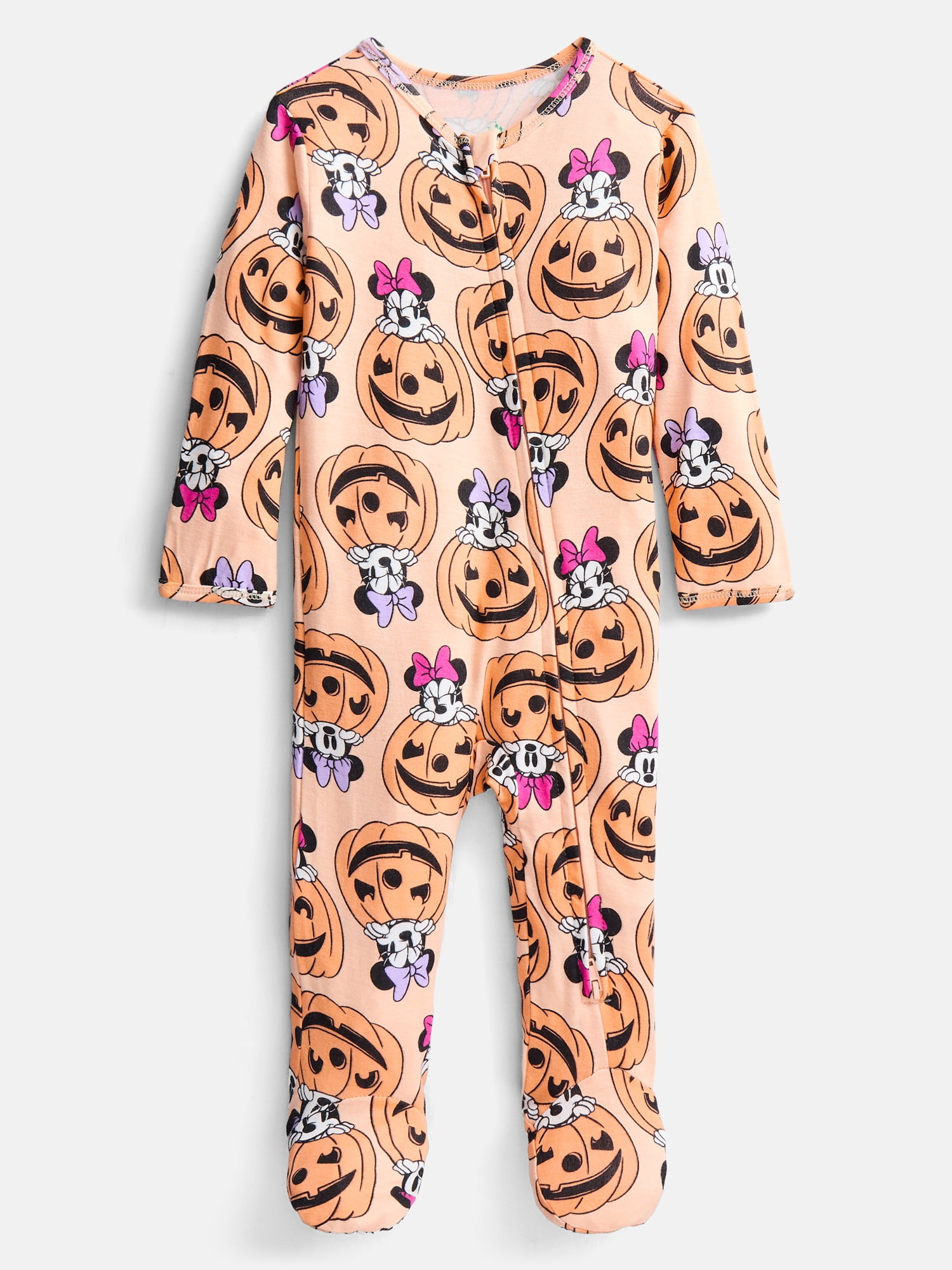 Minnie Mouse Baby Girls Halloween Sleep Footed One-Piece, Sizes 0M-24M