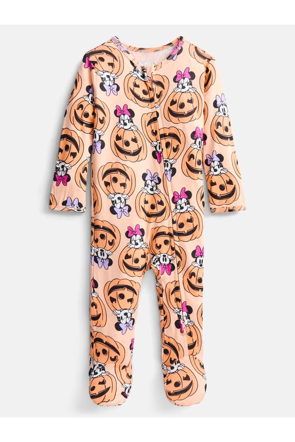 Mouse Baby Girls Halloween Sleep Footed One-Piece, Sizes 0M-24M