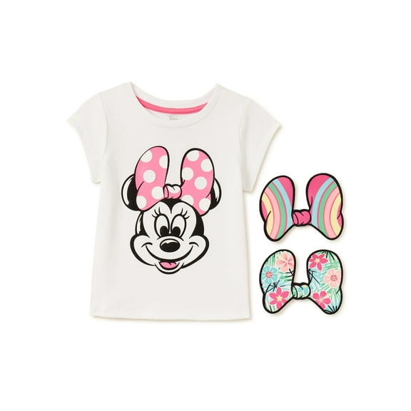 Minnie Mouse Baby Girls & Toddler Girls Short Sleeve T-Shirt, Sizes 12M-5T