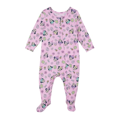 Minnie Mouse Baby One-Piece Footed Blanket Sleeper, Sizes NB-9M