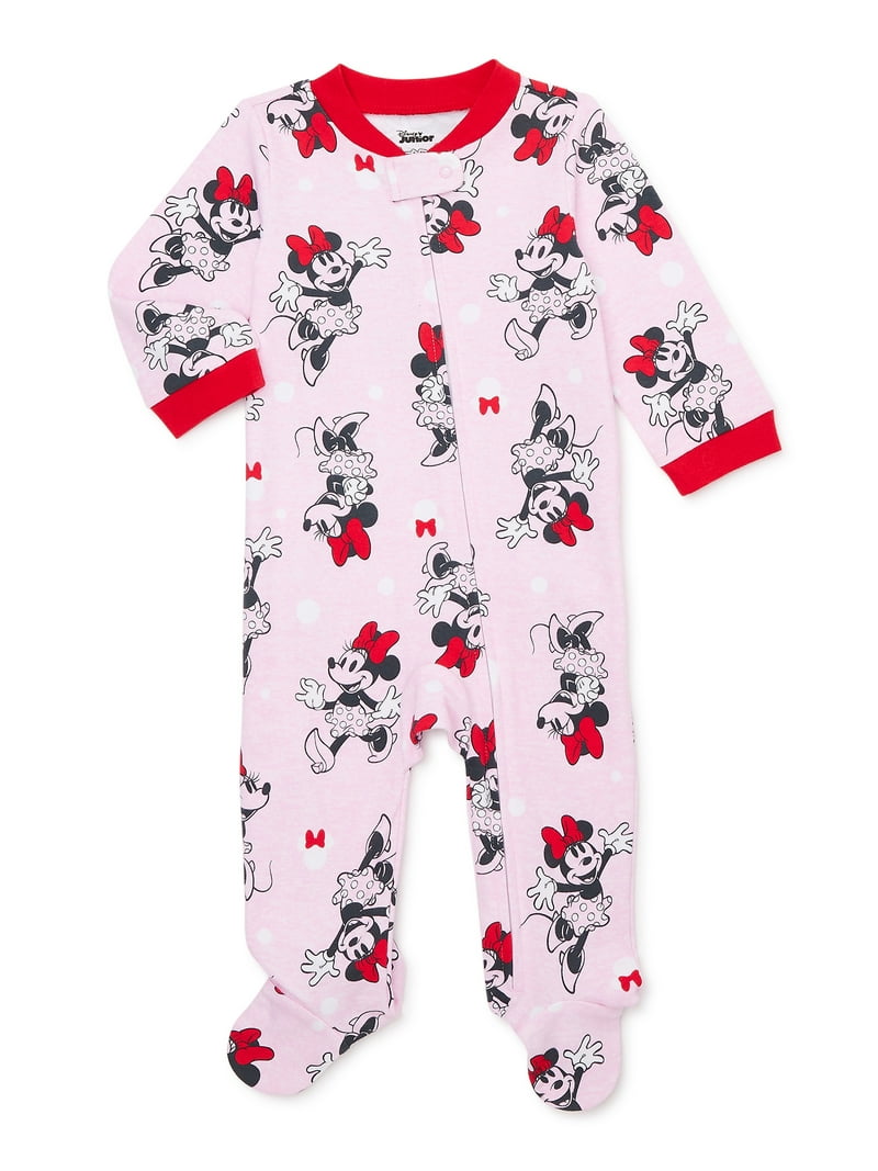 Newborn Minnie Mouse Footed Pajamas Disney Store Minnie Mouse