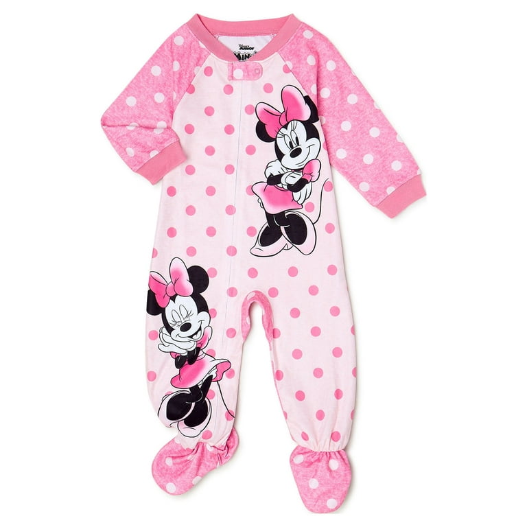 Minnie Mouse Baby and Toddler Girls Blanket Sleeper Sizes 12M 5T