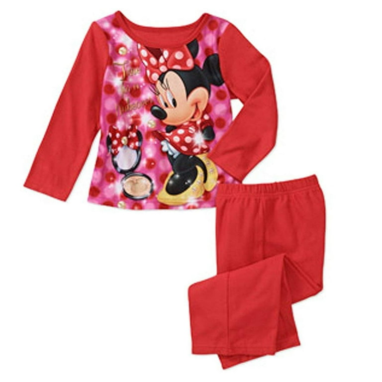 Minnie Mouse Baby girls Infant 2pc Flannel Pajamas Set 12mos
