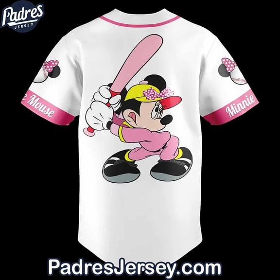 Minnie Mouse Baseball Jersey Outfit - Custom Name