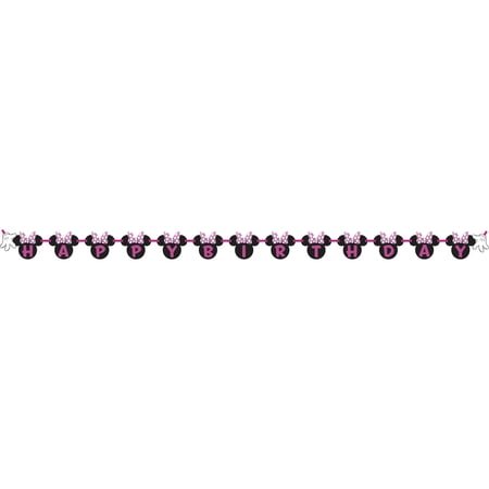 Minnie Mouse Birthday Banner, 7.5ft