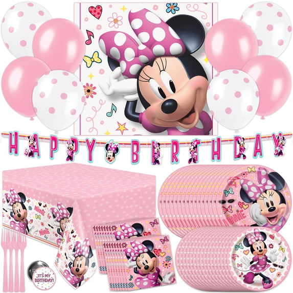Disney Minnie Mouse Birthday Party Kit Supplies for 16 Balloons — free download