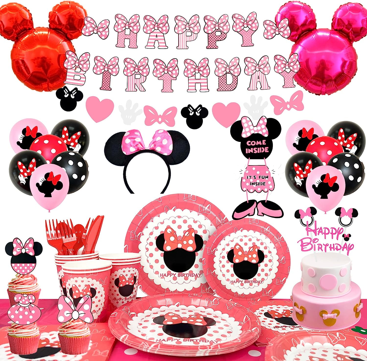 Minnie mouse 2024 party supply