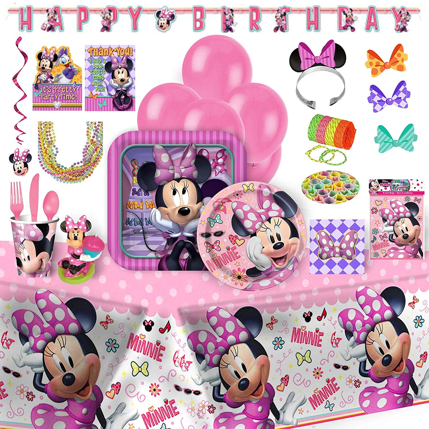 Minnie Mouse Birthday Party Supplies 152 Piece Bundle — free download