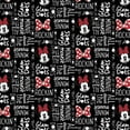 thumbnail image 1 of Minnie Mouse Black Cotton Fabric, 1 of 3