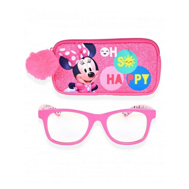 Minnie Mouse Blue Light Blocking Glasses for Boys with Zippered Case