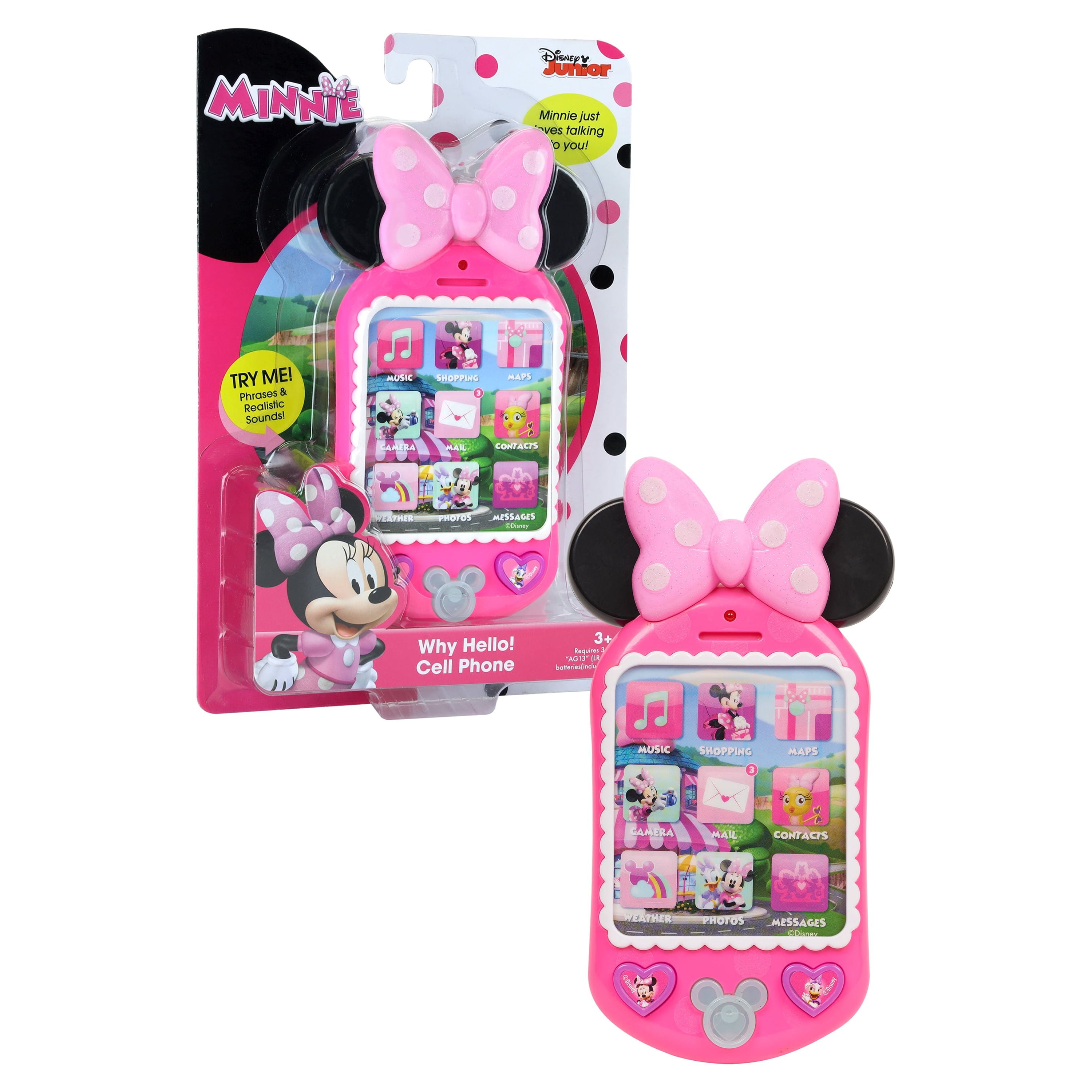 Minnie Mouse Bow-Tique Why Hello Cell Phone, Ages 3+