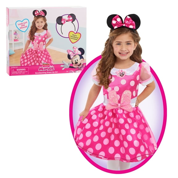 Disney Junior Minnie Mouse Bowdazzling Dress Set for Girls Ages 3 and Up