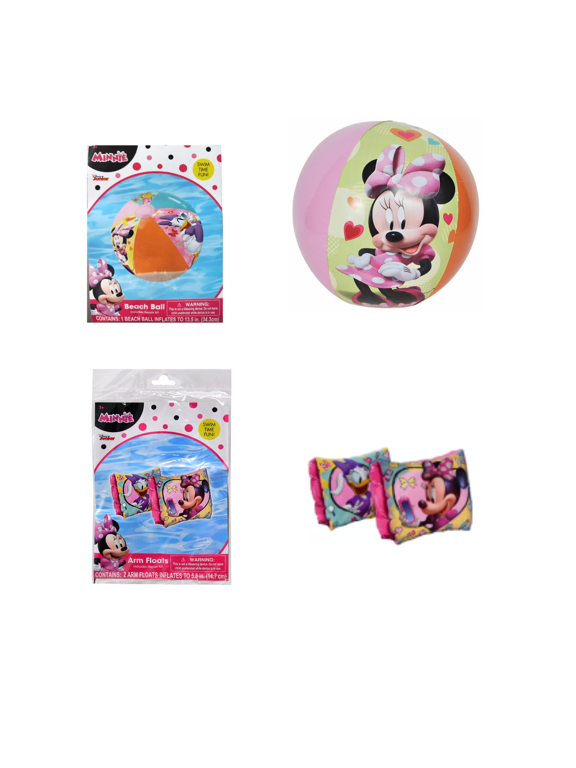 Minnie Mouse Arm Floats & Beach Ball Set Girls