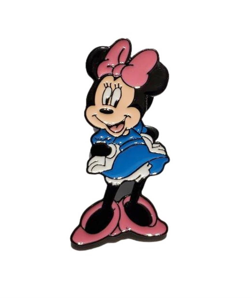 Minnie Mouse Cartoon Character 1.25 Inches Tall Enamel Metal Pin ...